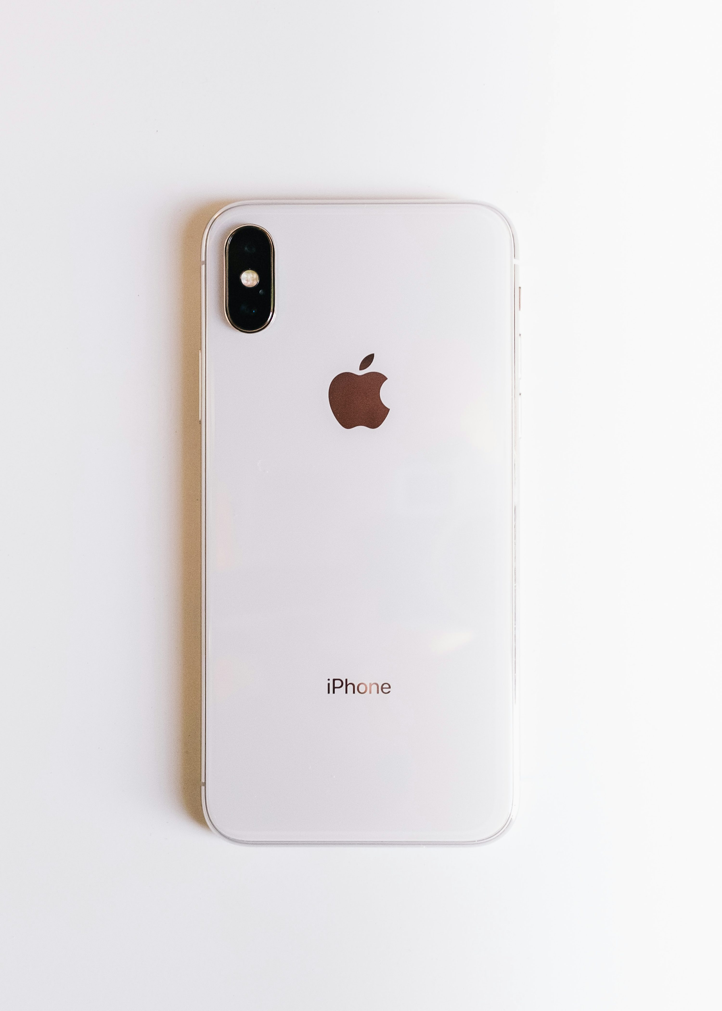 iPhone X argento